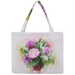 Flowers Roses Bouquet Art Nature Mini Tote Bag by Nexatart