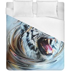 Tiger Animal Art Swirl Decorative Duvet Cover (california King Size) by Nexatart