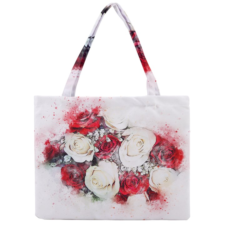 Flowers Roses Bouquet Art Nature Mini Tote Bag