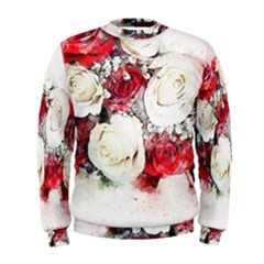 Flowers Roses Bouquet Art Nature Men s Sweatshirt