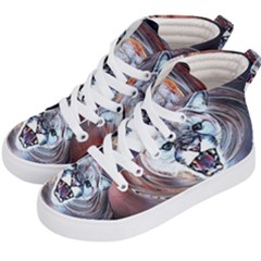 Cougar Animal Art Swirl Decorative Kid s Hi-top Skate Sneakers by Nexatart