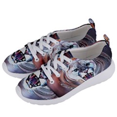 Cougar Animal Art Swirl Decorative Women s Lightweight Sports Shoes by Nexatart