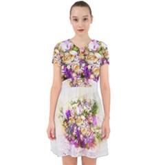 Flowers Bouquet Art Nature Adorable In Chiffon Dress by Nexatart