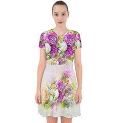 Flowers Bouquet Art Nature Adorable In Chiffon Dress by Nexatart