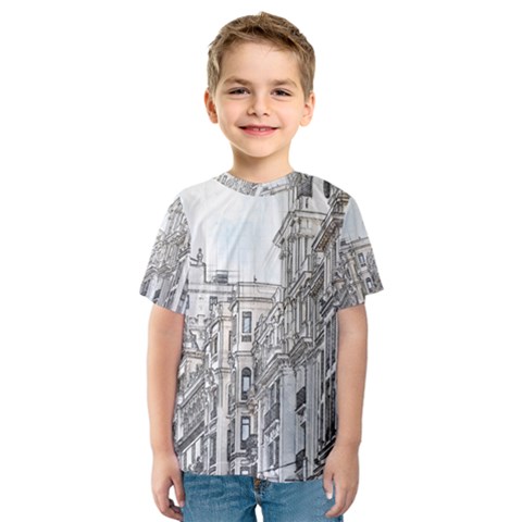 Architecture Building Design Kids  Sport Mesh Tee by Nexatart