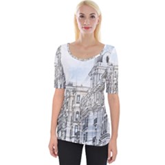 Architecture Building Design Wide Neckline Tee