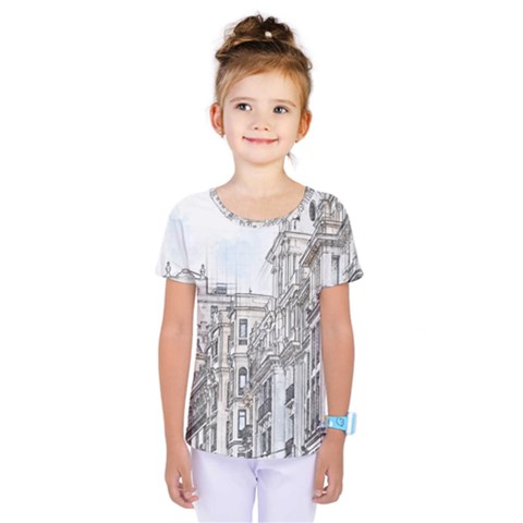 Architecture Building Design Kids  One Piece Tee by Nexatart