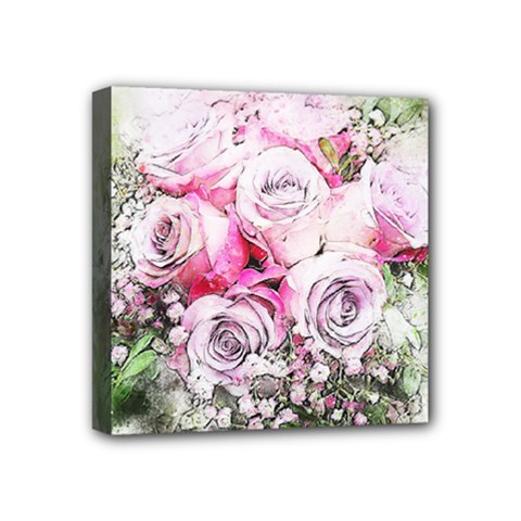 Flowers Bouquet Art Nature Mini Canvas 4  X 4  by Nexatart