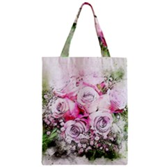 Flowers Bouquet Art Nature Zipper Classic Tote Bag by Nexatart