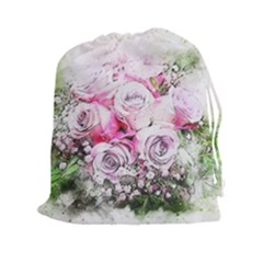 Flowers Bouquet Art Nature Drawstring Pouches (xxl) by Nexatart