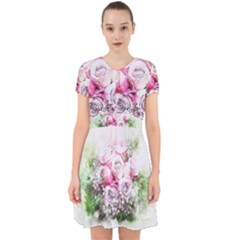 Flowers Bouquet Art Nature Adorable In Chiffon Dress by Nexatart