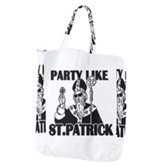  St  Patricks Day  Giant Grocery Zipper Tote by Valentinaart