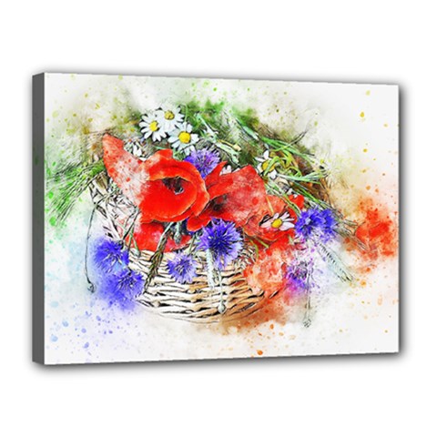 Flowers Bouquet Art Nature Canvas 16  X 12  by Nexatart