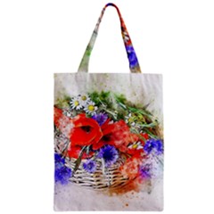 Flowers Bouquet Art Nature Zipper Classic Tote Bag by Nexatart