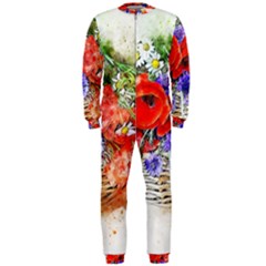 Flowers Bouquet Art Nature Onepiece Jumpsuit (men) 