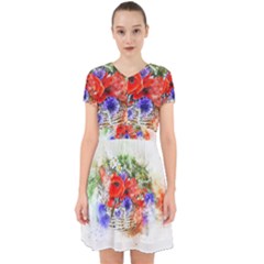 Flowers Bouquet Art Nature Adorable In Chiffon Dress by Nexatart