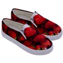 Strawberry Fruit Food Art Abstract Kids  Canvas Slip Ons View3