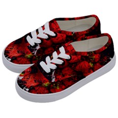 Strawberry Fruit Food Art Abstract Kids  Classic Low Top Sneakers by Nexatart