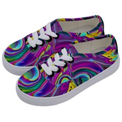 Background Art Abstract Watercolor Kids  Classic Low Top Sneakers