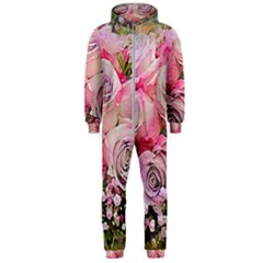 Flowers Bouquet Wedding Art Nature Hooded Jumpsuit (men)  by Nexatart