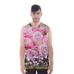 Flowers Bouquet Wedding Art Nature Men s Basketball Tank Top by Nexatart