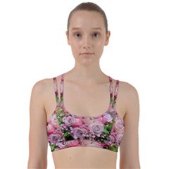 Flowers Bouquet Wedding Art Nature Line Them Up Sports Bra by Nexatart