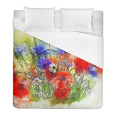 Flowers Bouquet Art Nature Duvet Cover (full/ Double Size) by Nexatart