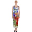 Flowers Bouquet Art Nature Fitted Maxi Dress View1