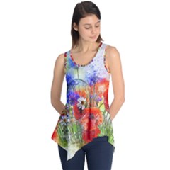 Flowers Bouquet Art Nature Sleeveless Tunic by Nexatart