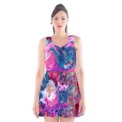 Background Art Abstract Watercolor Scoop Neck Skater Dress by Nexatart