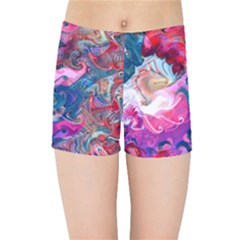 Background Art Abstract Watercolor Kids Sports Shorts by Nexatart