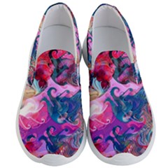 Background Art Abstract Watercolor Men s Lightweight Slip Ons