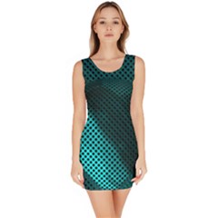 Background Sphere Ball Metal Blue Bodycon Dress by Nexatart