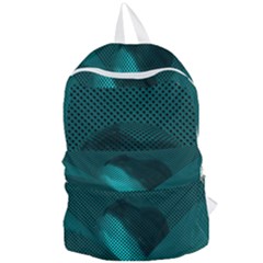 Background Sphere Ball Metal Blue Foldable Lightweight Backpack by Nexatart