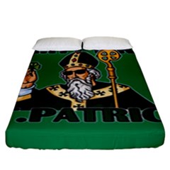  St  Patricks Day  Fitted Sheet (king Size) by Valentinaart