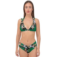  St  Patricks Day  Double Strap Halter Bikini Set by Valentinaart