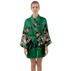  St  Patricks Day  Long Sleeve Kimono Robe by Valentinaart