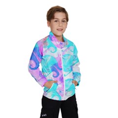 Background Art Abstract Watercolor Pattern Wind Breaker (kids) by Nexatart