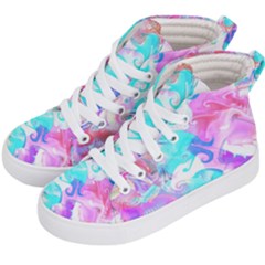 Background Art Abstract Watercolor Pattern Kid s Hi-top Skate Sneakers by Nexatart