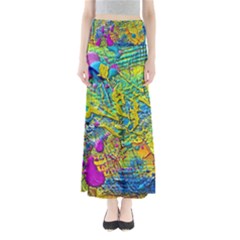 Background Art Abstract Watercolor Full Length Maxi Skirt by Nexatart