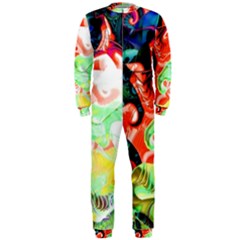 Background Art Abstract Watercolor Onepiece Jumpsuit (men)  by Nexatart