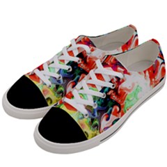 Background Art Abstract Watercolor Women s Low Top Canvas Sneakers by Nexatart