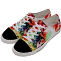 Background Art Abstract Watercolor Women s Low Top Canvas Sneakers View2