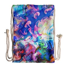 Background Art Abstract Watercolor Drawstring Bag (large) by Nexatart