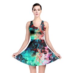 Background Art Abstract Watercolor Reversible Skater Dress by Nexatart