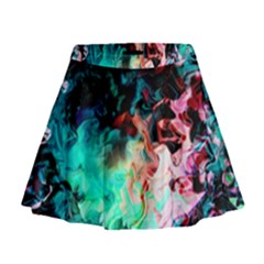 Background Art Abstract Watercolor Mini Flare Skirt by Nexatart