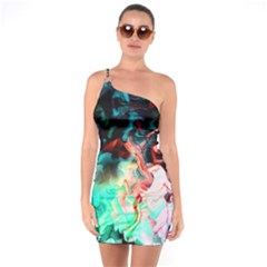 Background Art Abstract Watercolor One Soulder Bodycon Dress by Nexatart