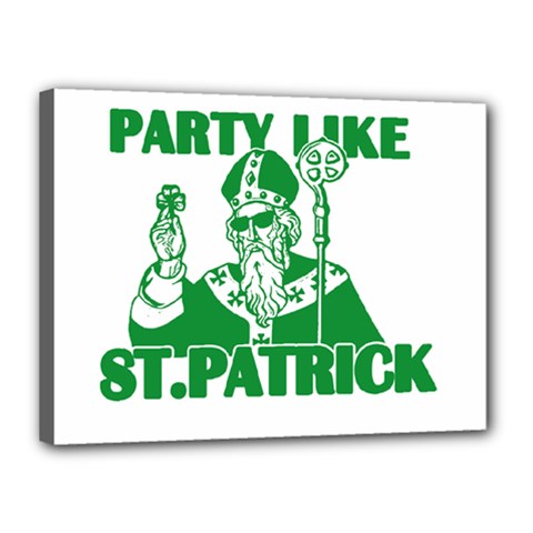  St  Patricks Day  Canvas 16  X 12  by Valentinaart