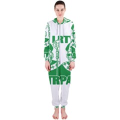  St  Patricks Day  Hooded Jumpsuit (ladies) 