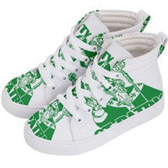  St  Patricks Day  Kid s Hi-top Skate Sneakers by Valentinaart